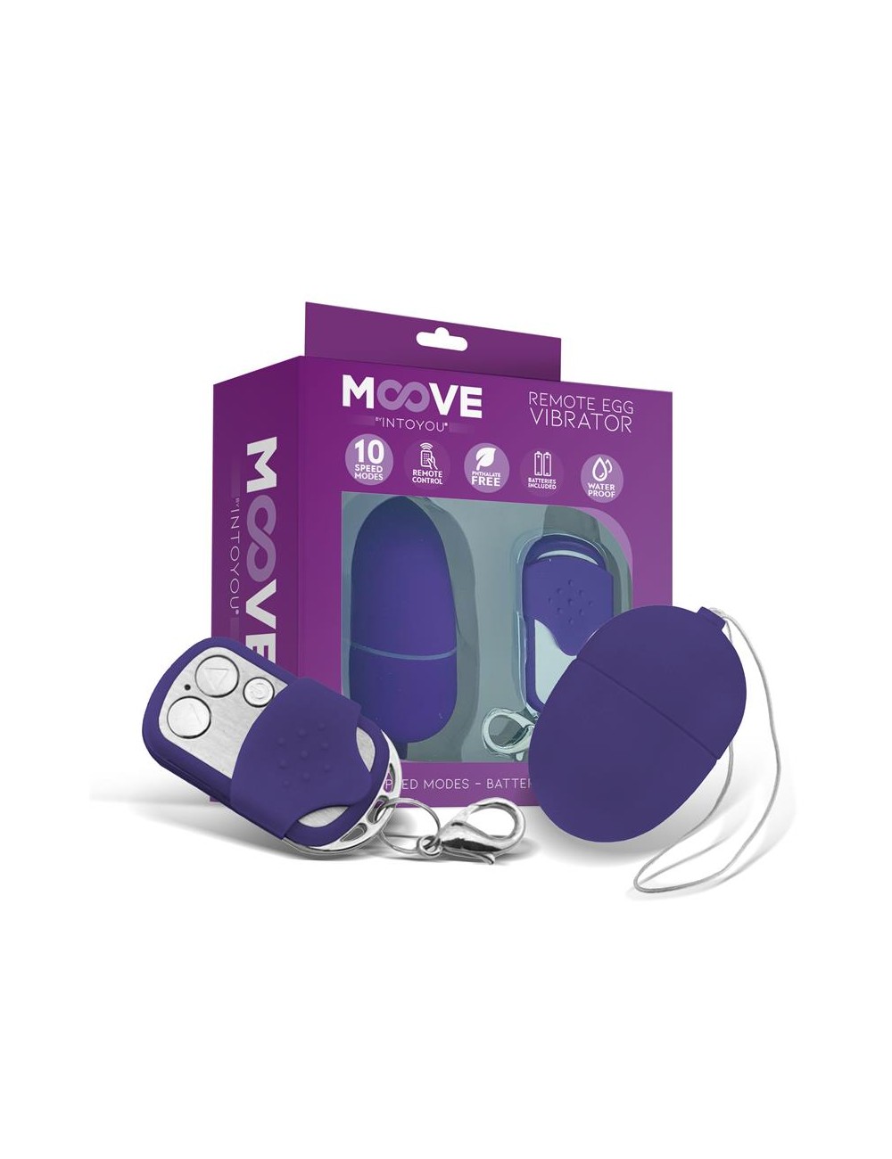 Huevo Vibrador con Control Remoto Mini Purpura