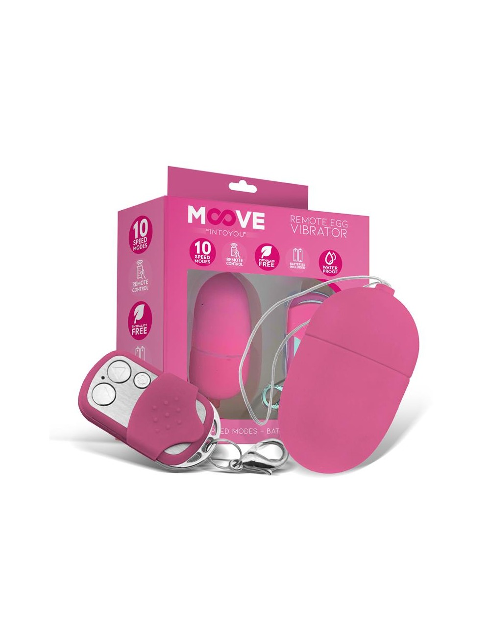 Huevo Vibrador con Control Remoto Tamano Mediano Rosa