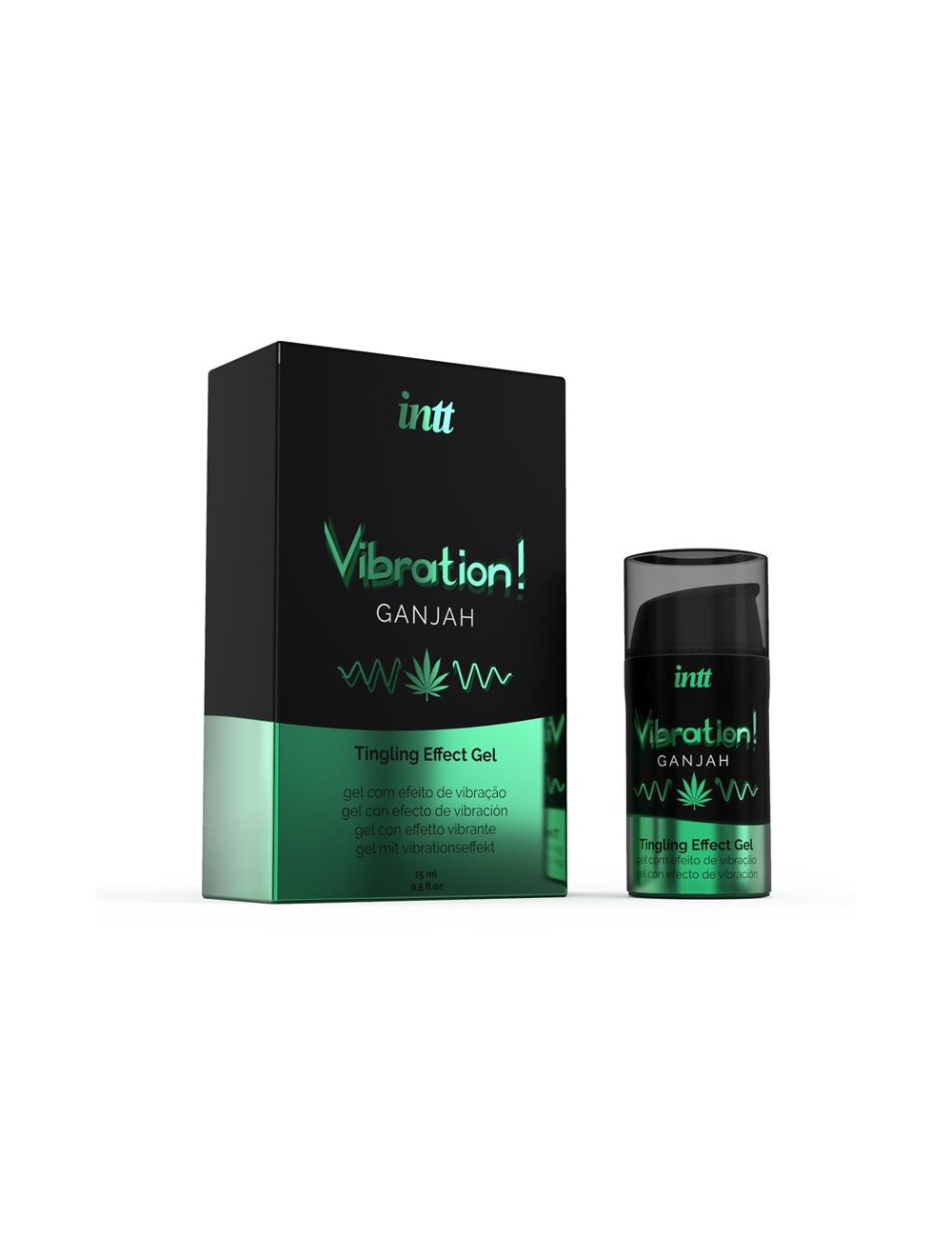 Gel Vibrador Efecto Calor Ganjah 15ml