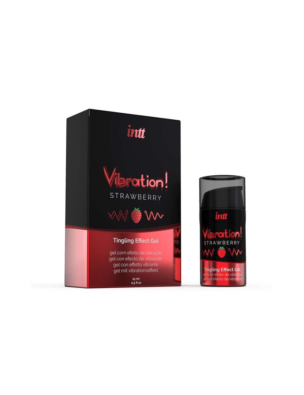 Vibrador Liquido Efecto Calor Aroma Fresa 15 ml