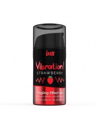 Vibrador Liquido Efecto Calor Aroma Fresa 15 ml
