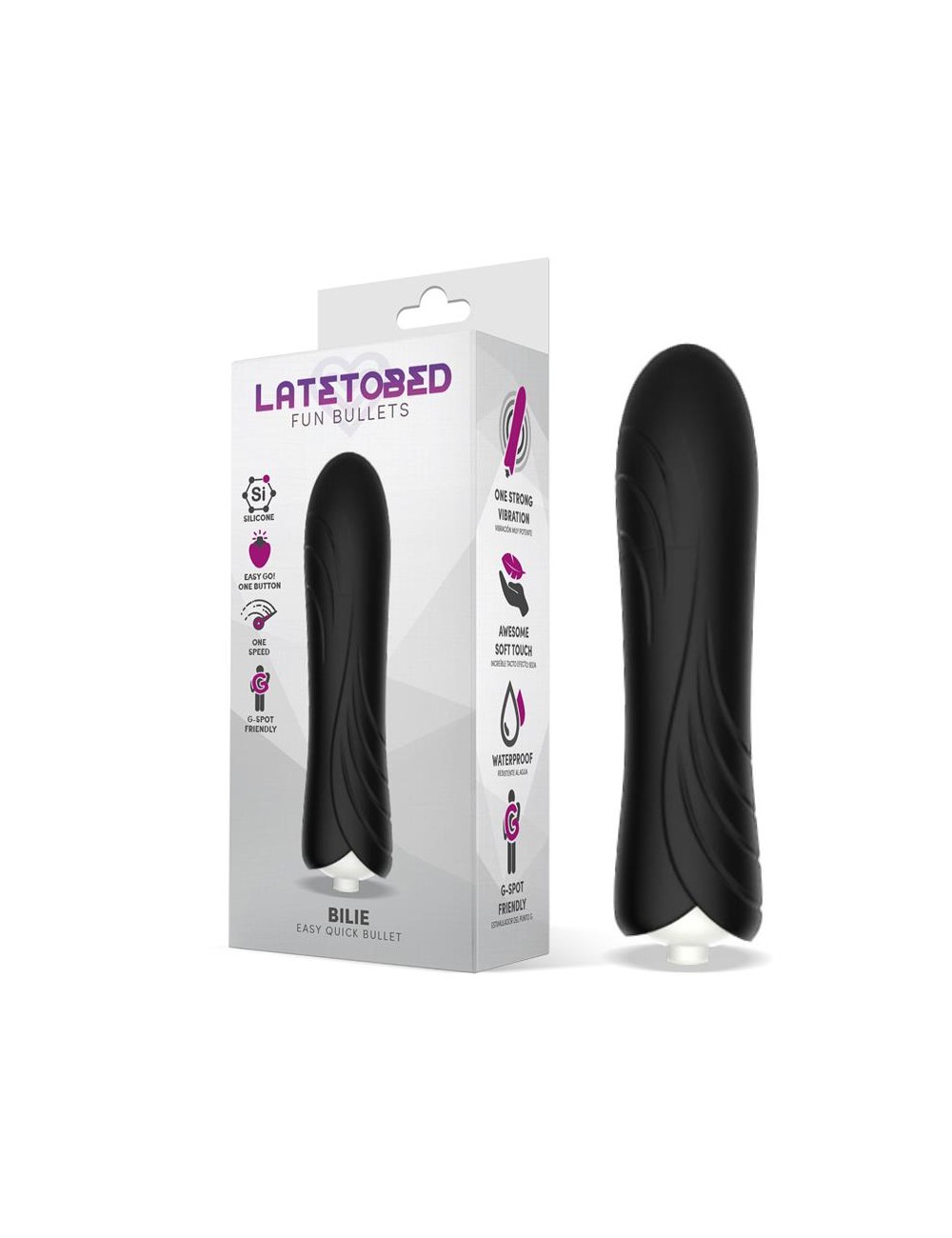 Bilie Bala Vibradora Easy Quick Silicona Negro