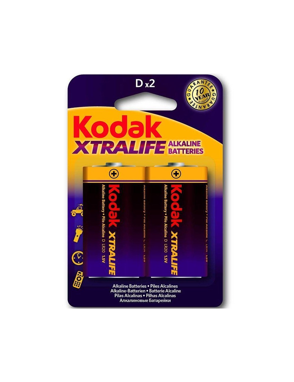 Xtralife Pila Alkalina D LR20 Blister de 2