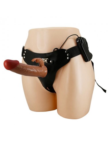 Arnes con Dildo Hueco y Vibracion 74 Mavion