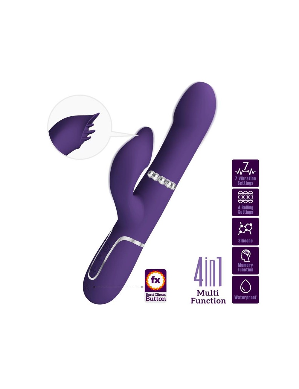 Zalin Rolling Vibrador con Bolas Rotatorias USB