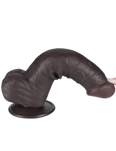 Dildo Dual Layer Piel Deslizante Retractil 8