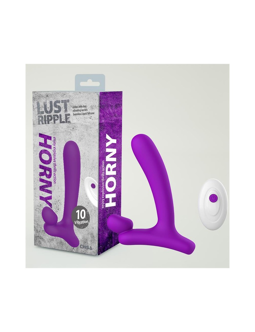 Horny Hunter Plug Anal con Vibracion y Control Remoto Silicona Liquida USB