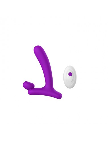 Horny Hunter Plug Anal con Vibracion y Control Remoto Silicona Liquida USB