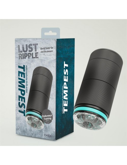 Tempest Masturbador Manual Negro