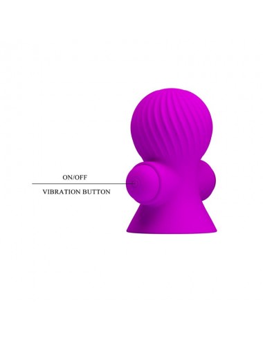 Funda para los Pezones con Vibracion Rosa