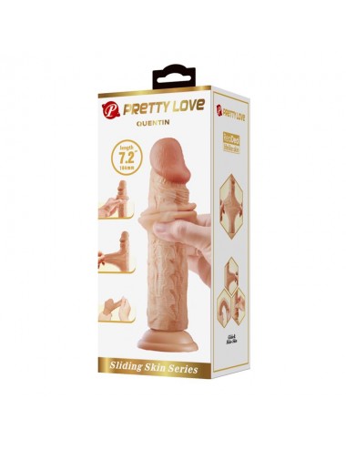 Dildo con Piel Deslizante Retractil 184 cm