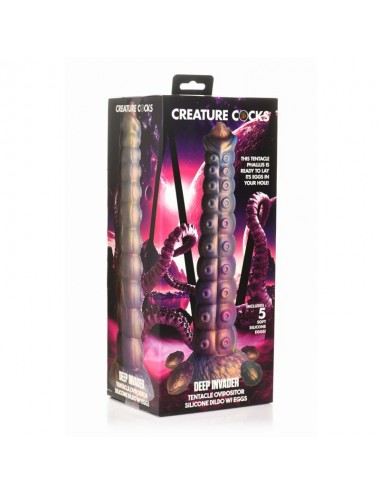 Dildo Ovoposito con 5 huevos Deep Invader Tentacle