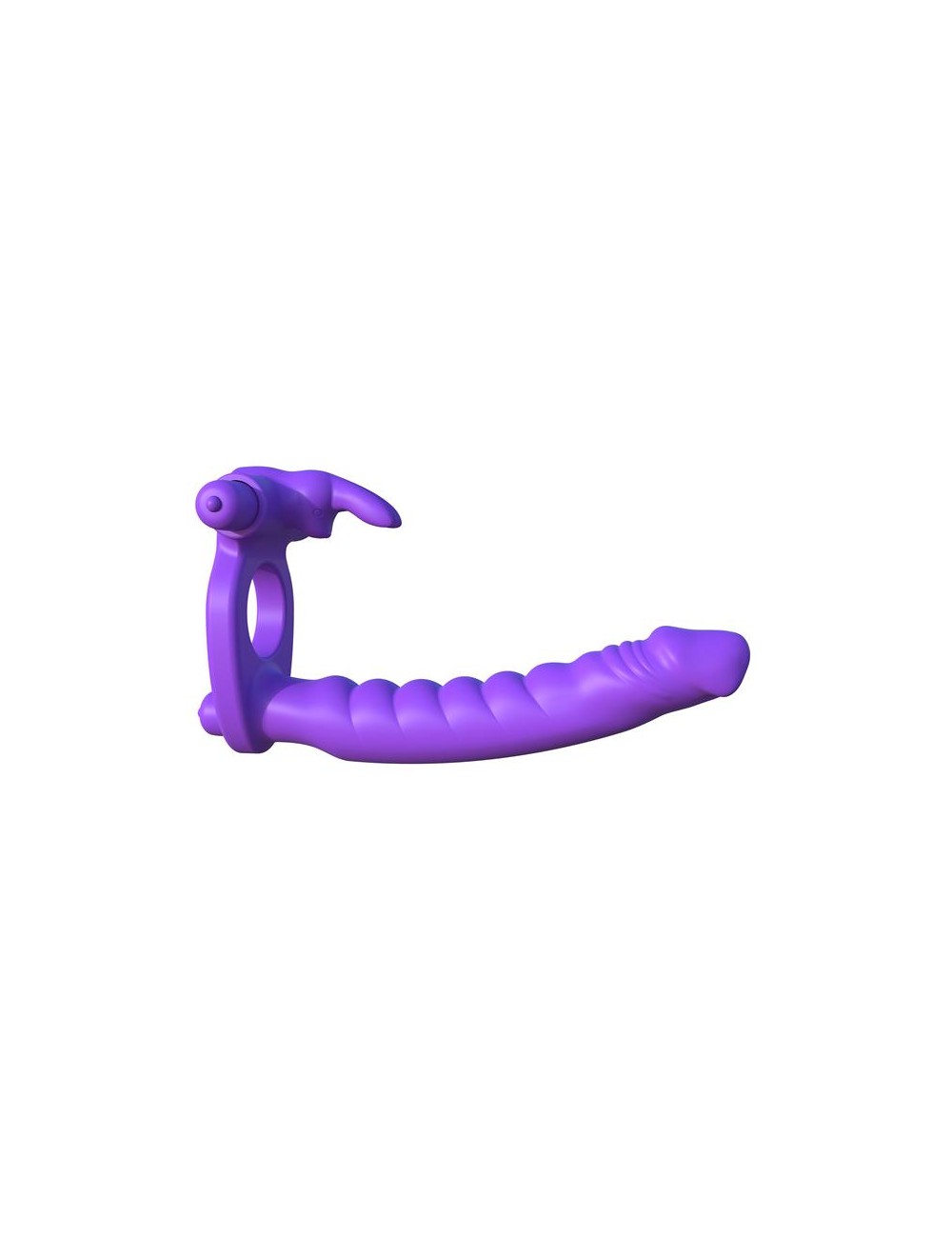 Fantasy C Ringz Anillo de Silicona de Doble Penetracion Rabbit Purpura