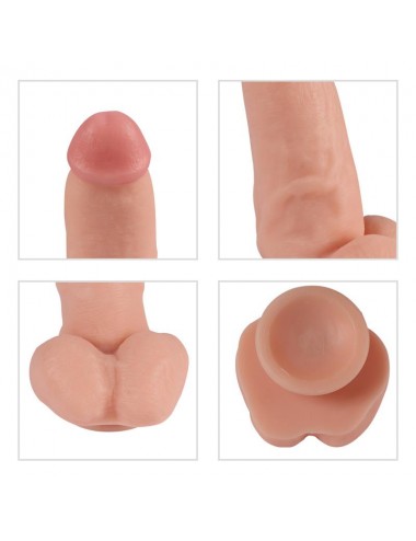 Vibrador Realista Control Remoto Red Eagle 17 cm