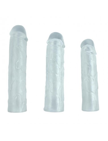 Pack 3 Fundas para el Pene Alex Transparentes
