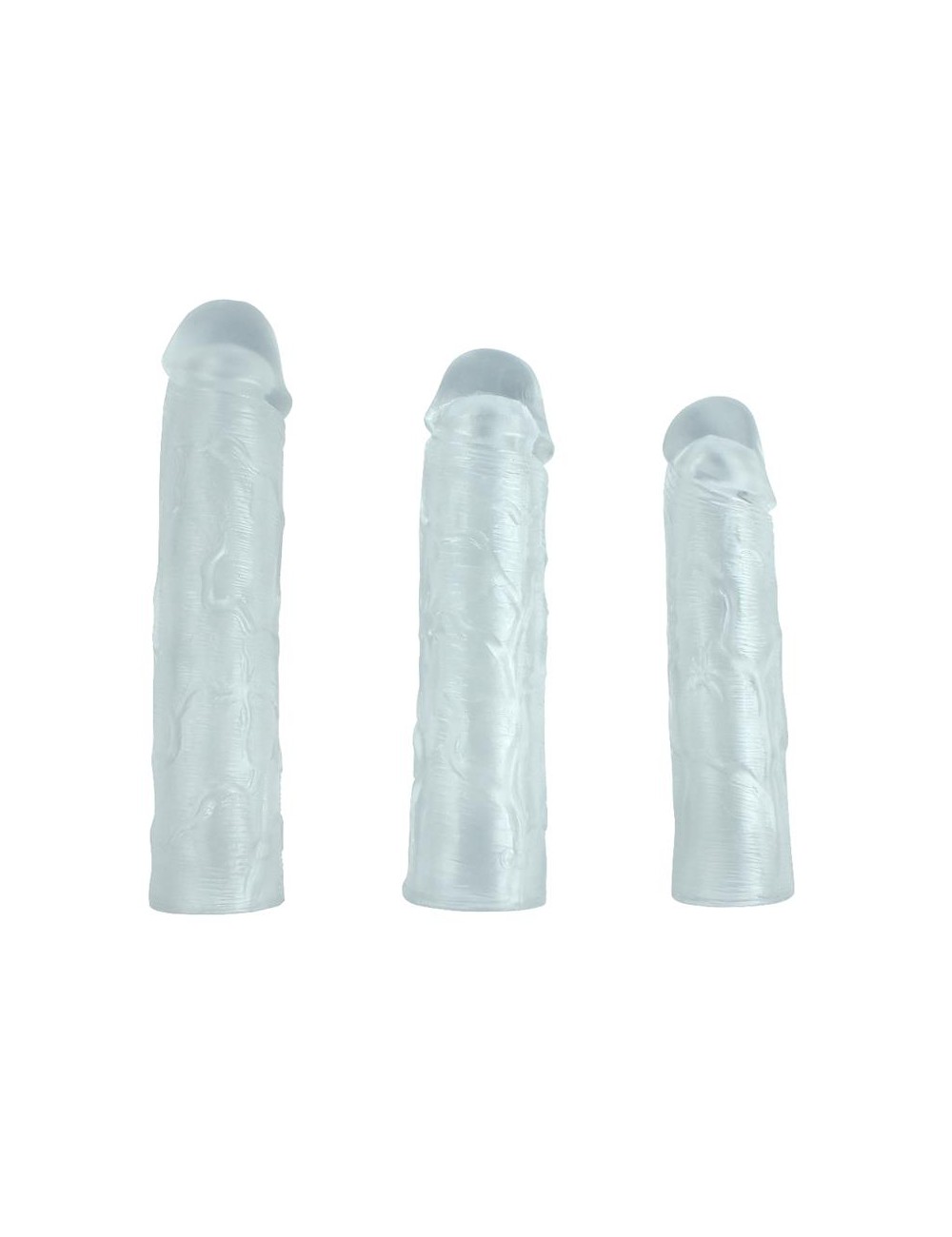 Pack 3 Fundas para el Pene Alex Transparentes