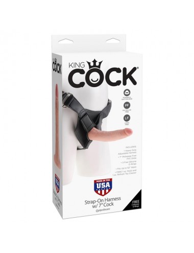 Arnes Ajustable con Dildo 7 Color Natural