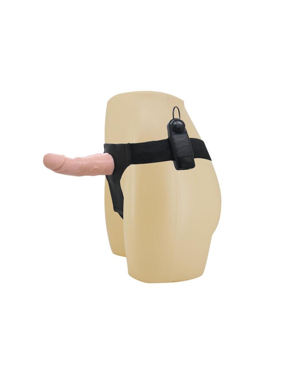 Baile Arnes con Dildo Vibrador Natural 15 cm