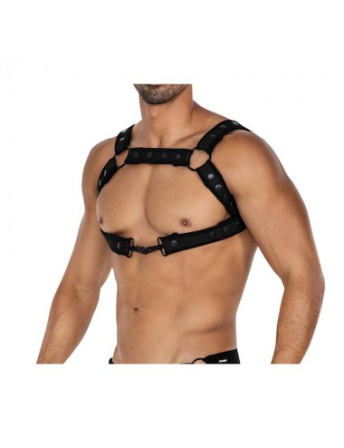 H4RNESS05 Arnes de Pecho Neon Negro Talla unica