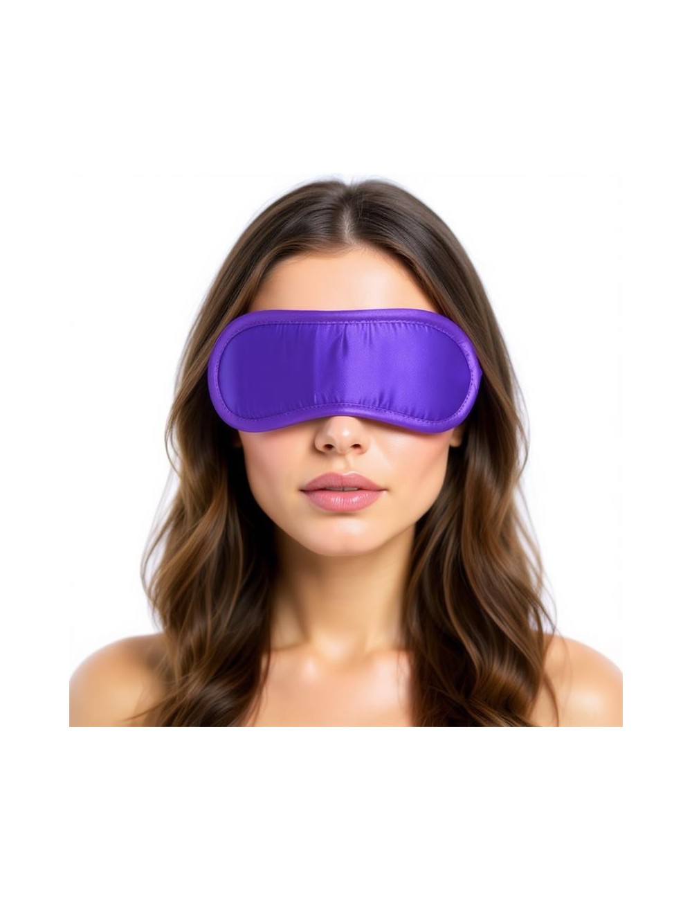 Antifaz de Saten Purpura