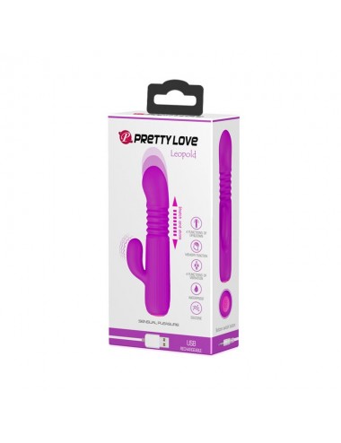 Leopold Vibrador con Funcion de Movimiento USB Silicona