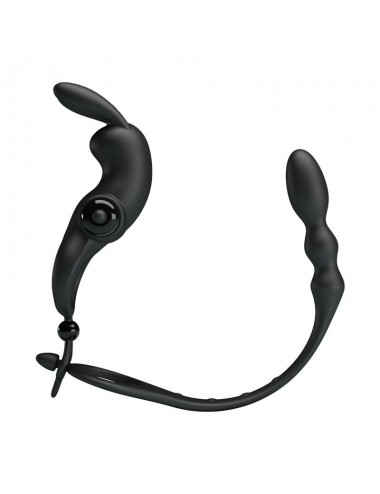 Anillo Vibrador con Cadena Anal Desmontable