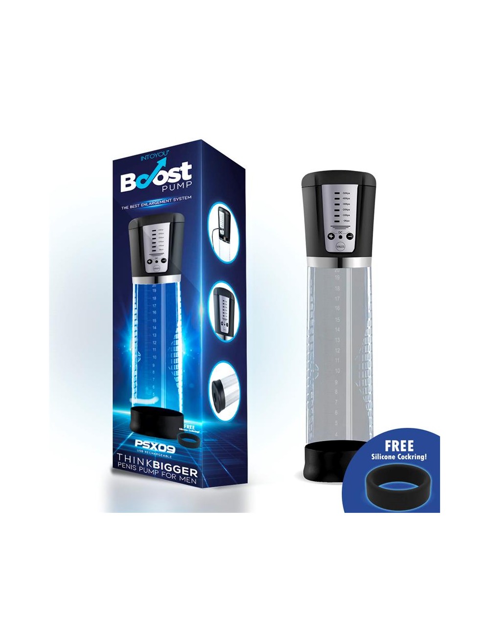 Bomba Automatica para el Pene con Display PSX09 USB
