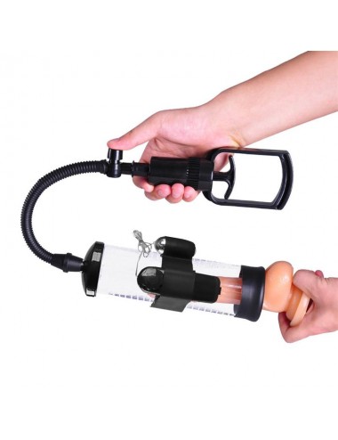 Bomba Manual para el Pene con Accesorio de Vibracion PSX06