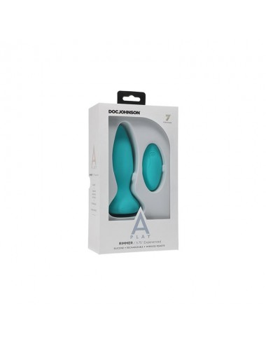Plug Anal con Vibracion y Rotacion Rimmer Experienced Turquesa