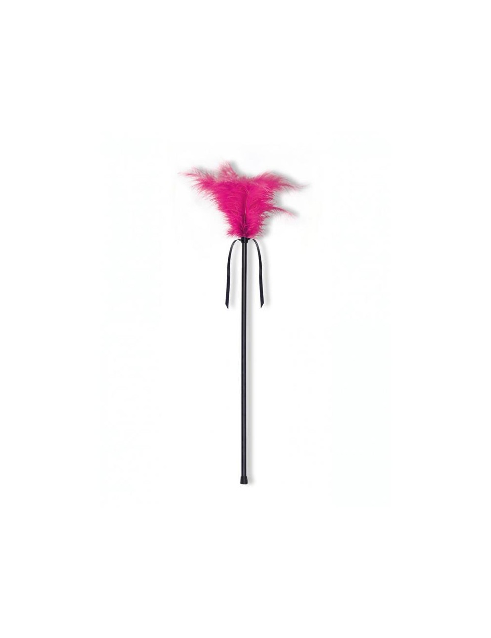 Estimulador con Plumas Fucsia