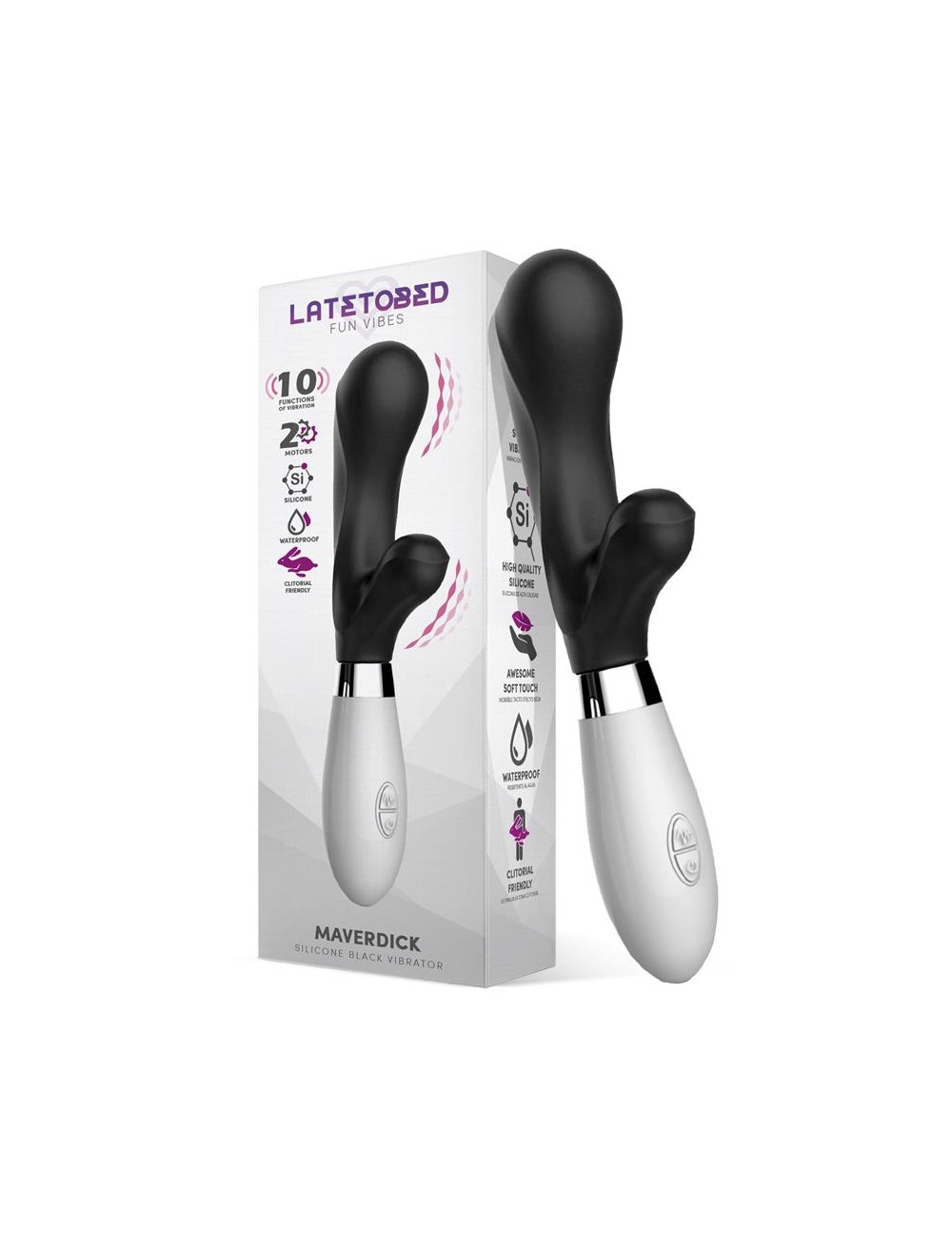 Maverdick Vibrador Silicona Negro