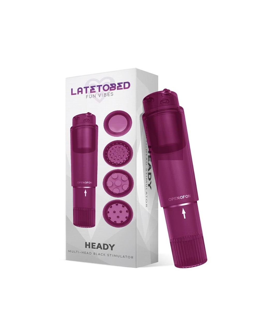 Heady Estimulador con 4 Cabezales Purpura