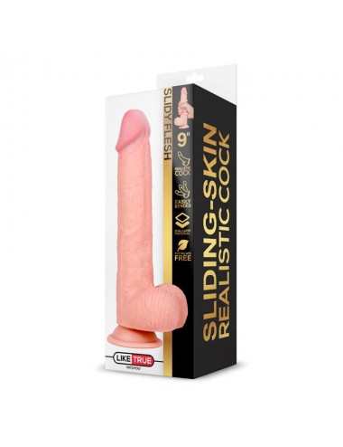 Slidy Dildo Realista Dual Layer Retractil y Orientable 9
