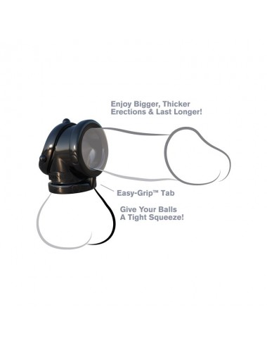 Fantasy C Ringz Anillo Pesado Cock Pipe Negro