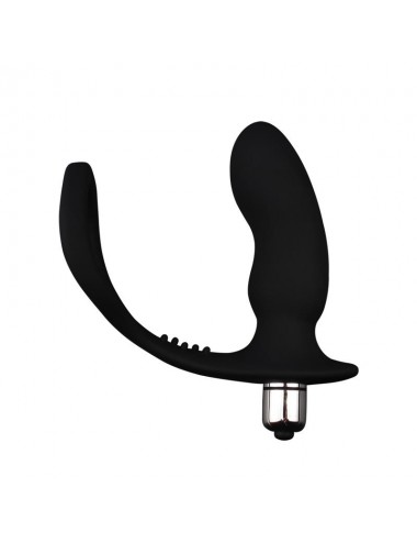 Anillo para el Pene con Plug Anal Negro