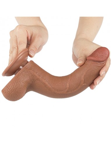 Dildo con Piel Retractil 85 Bronceado