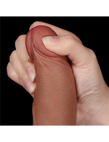 Dildo con Piel Retractil 85 Bronceado