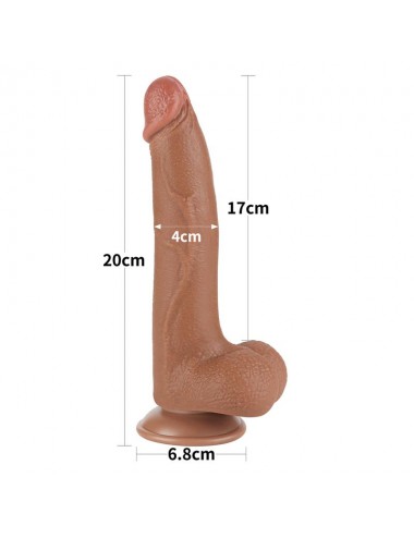 Dildo con Piel Retractil 85 Bronceado