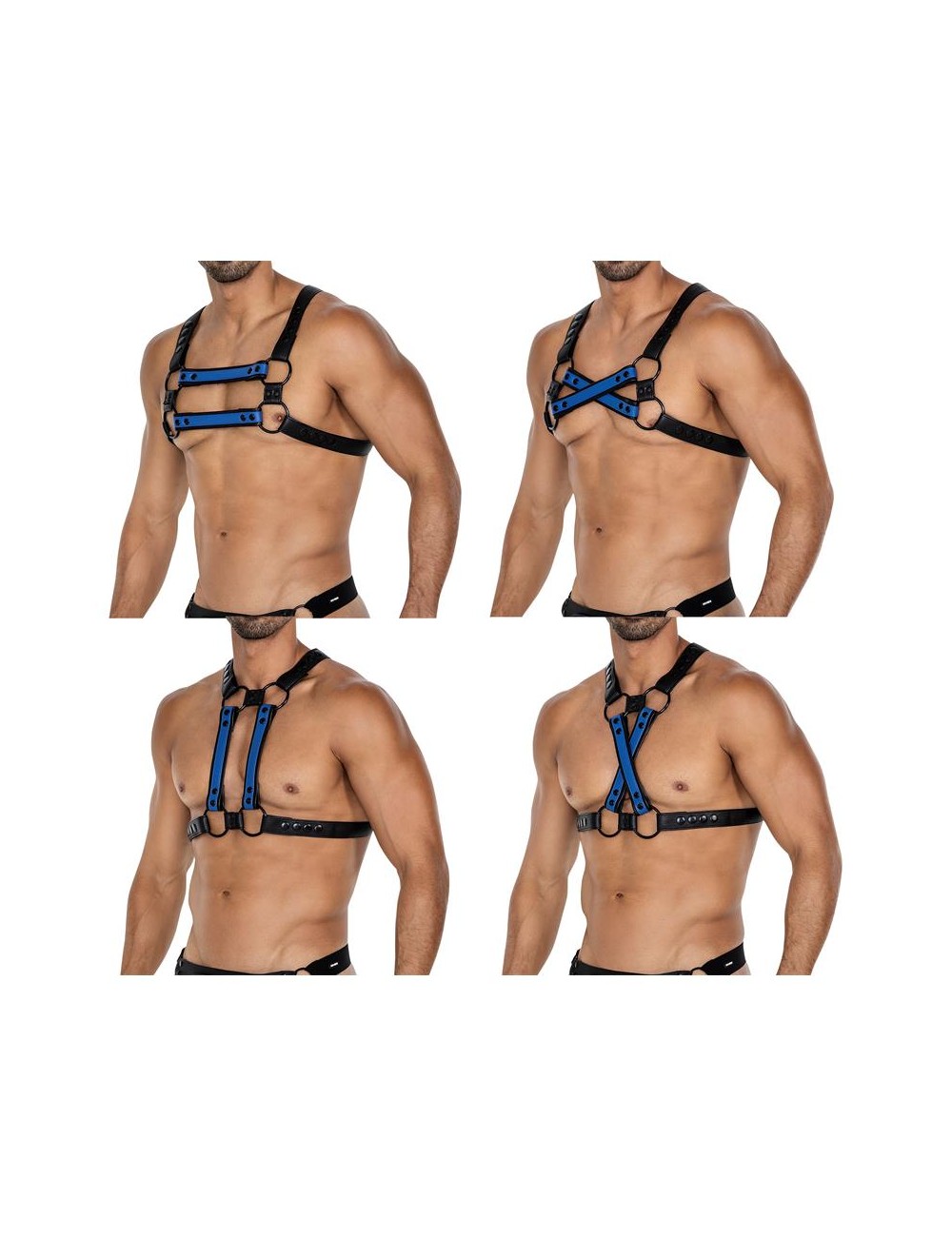 H4RNESS06 Arnes de Pecho 4WAY Azul Talla unica