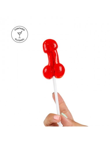 Piruleta de Pene Sabor Daiquiri de Fresa con Alcohol