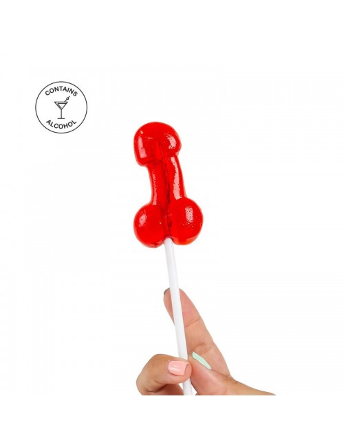 Piruleta de Pene Sabor Daiquiri de Fresa con Alcohol