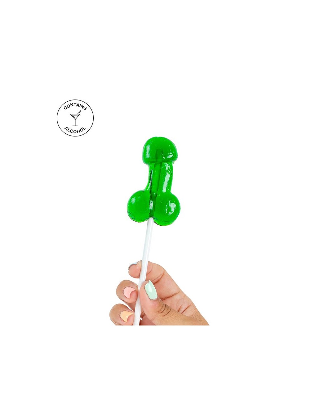 Piruleta de Pene Sabor Mojito con Alcohol