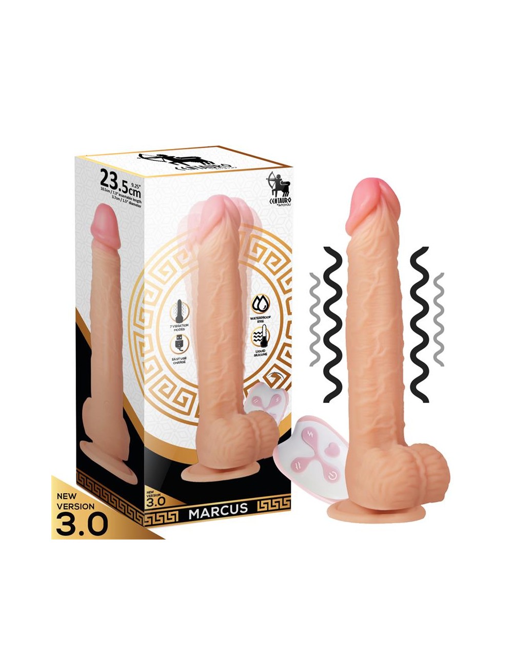 Marcus Vibrador Realista control Remoto
