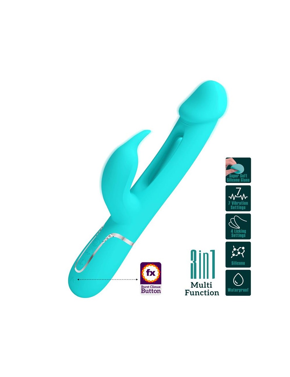 Vibrador con Lengua Kampas Verde