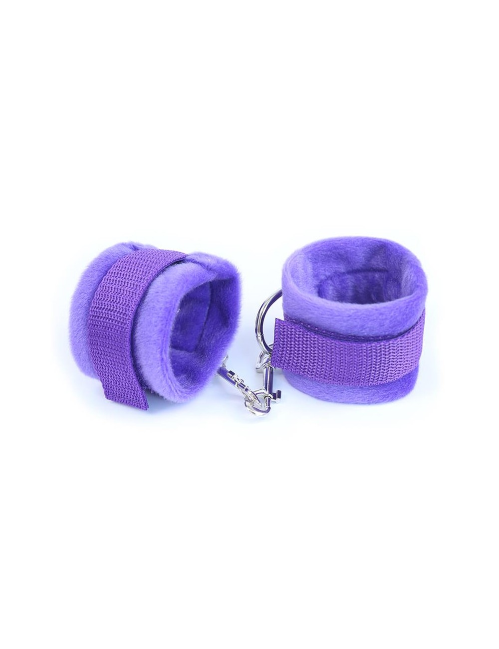 Esposas de Tela con Velcro para Munecas con Pelo Largo Pupura