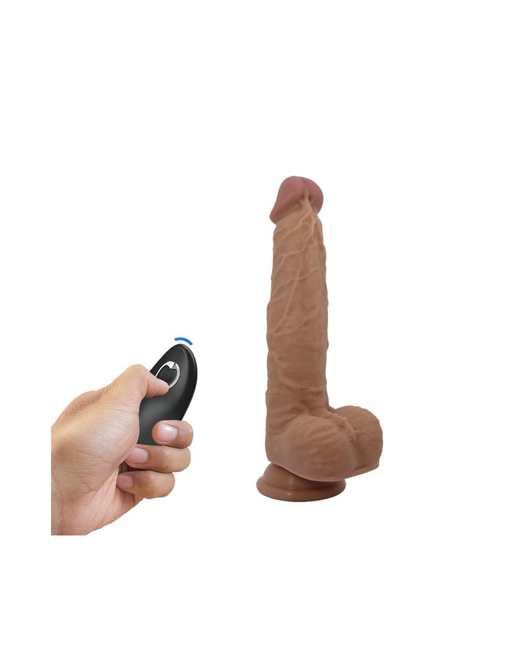Jonathan Dildo con Vibracion y Empuje Control Remoro