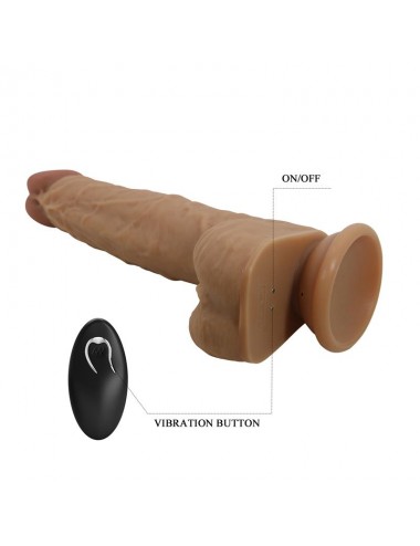 Jonathan Dildo con Vibracion y Empuje Control Remoro