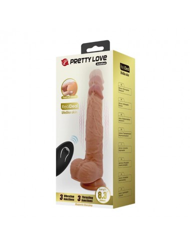 Jonathan Dildo con Vibracion y Empuje Control Remoro