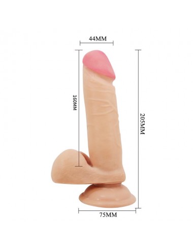 Dildo con Piel Deslizante Retractil 205 cm