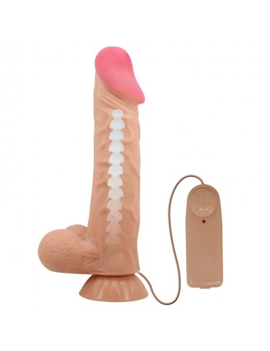 Dildo Realista Doble Densidad Piel Deslizante Retractil 24 cm